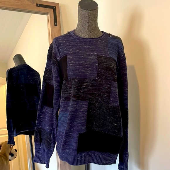 Desigual Cotton Top with wool texture effect SoCool! Brand new without tag large - Picture 1 of 9